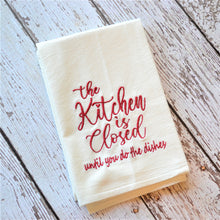 Kitchen Closed 30x30 Tea Towel (4)