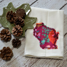 LIMITED - Fall Burgundy Floral State 30x30 Tea Towel (4)