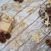 LIMITED QTY Birch Bark Garland, Stars, 120 inches (2)