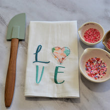 LOVE Floral Heart 30x30 Tea Towel (4)