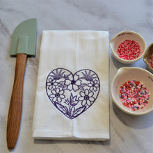 Floral Heart 30x30 Tea Towel (4)