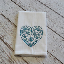 Floral Heart 30x30 Tea Towel (4)