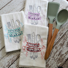 Stupid Dishes 30x30 Tea Towel (4)