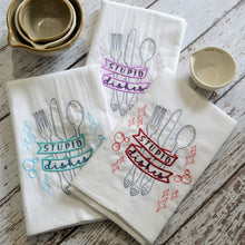 Stupid Dishes 30x30 Tea Towel (4)