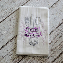 Stupid Dishes 30x30 Tea Towel (4)