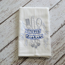 Stupid Dishes 30x30 Tea Towel (4)