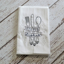 Stupid Dishes 30x30 Tea Towel (4)