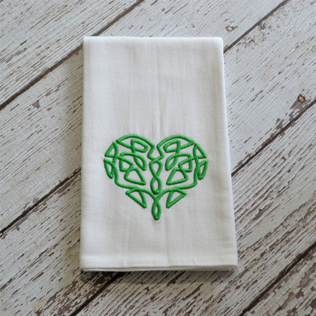 Spring - Celtic Heart 30x30 Tea Towel (4)