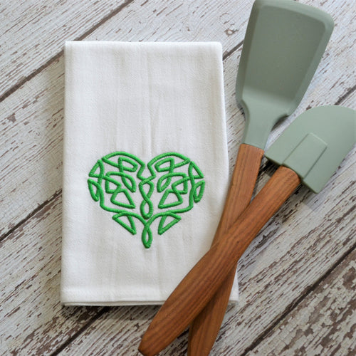 Spring - Celtic Heart 30x30 Tea Towel (4)