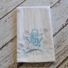 Winter - Snowman 30x30 Tea Towel (4)