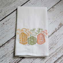 Fall - Lace Pumpkins 30x30 Tea Towel (4)