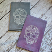 Fall - Glow in Dark Lace Skull 30x30 Tea Towel (2)
