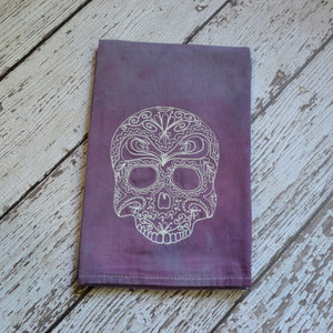 Fall - Glow in Dark Lace Skull 30x30 Tea Towel (2)