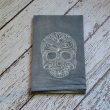 Fall - Glow in Dark Lace Skull 30x30 Tea Towel (2)