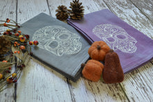Fall - Glow in Dark Lace Skull 30x30 Tea Towel (2)