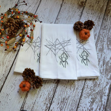 Fall - Glow in Dark Hanging Spider 30x30 Tea Towel (4)