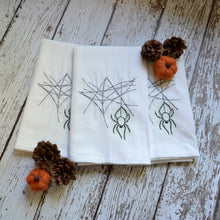 Fall - Glow in Dark Hanging Spider 30x30 Tea Towel (4)