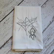 Fall - Glow in Dark Hanging Spider 30x30 Tea Towel (4)