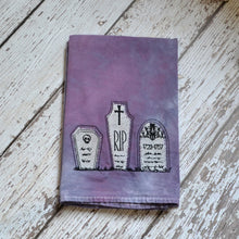 Fall - Glow in Dark Graveyard 30x30 Tea Towel (2)