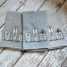 Fall - Glow in Dark Graveyard 30x30 Tea Towel (2)