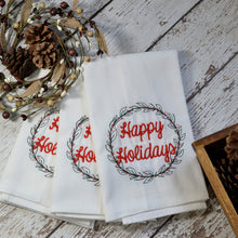 Winter - Happy Holidays 30x30 Tea Towel (4)