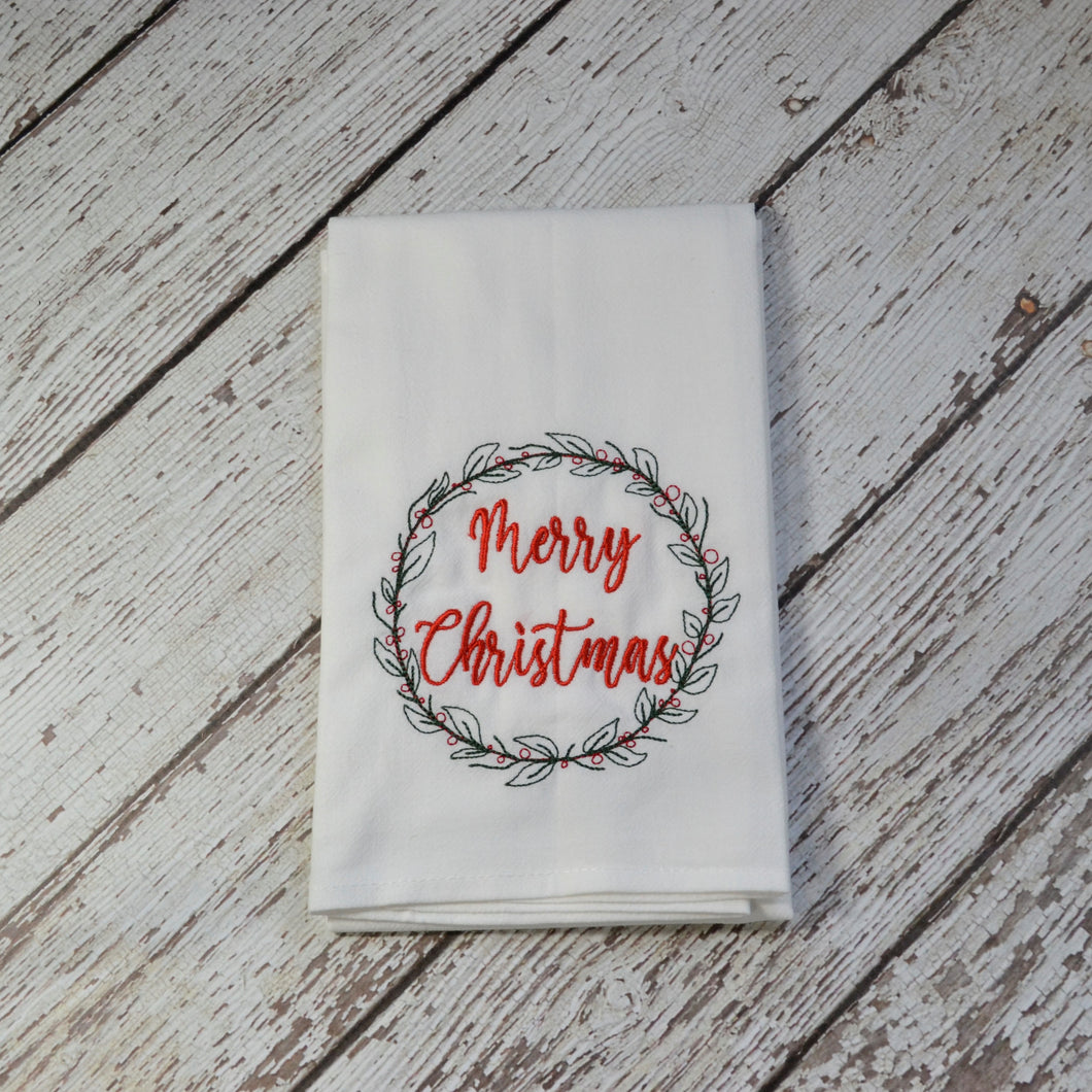 Winter - Merry Christmas 30x30 Tea Towel (4)