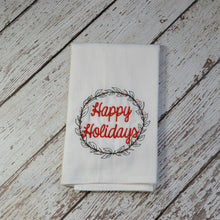 Winter - Happy Holidays 30x30 Tea Towel (4)