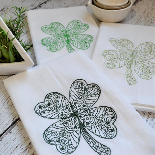 Spring - Lace Clover 30x30 Tea Towel (4)