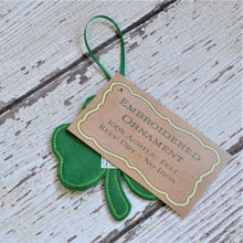 Spring Lace Shamrock Felt Ornament (6)