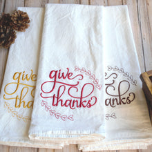 Fall- Give Thanks 30x30 Tea Towel (4)