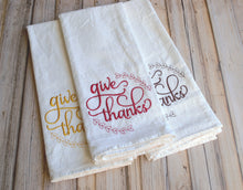 Fall- Give Thanks 30x30 Tea Towel (4)