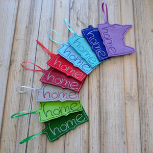 State "home" State Felt Ornament (12)