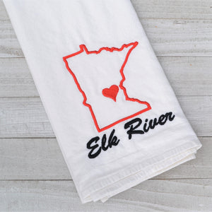 I Love Elk River  30x30 Tea Towel (4)