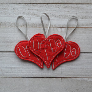 Uff Da or You Betcha Heart Ornament (6)