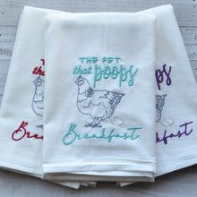 Funny Chicken - Pet That Poops Breakfast 30x30 Tea Towel (4)