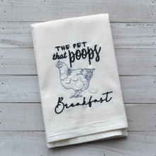 Funny Chicken - Pet That Poops Breakfast 30x30 Tea Towel (4)