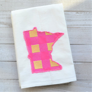 Limited Edition - Two Tone State Plaid 30x30 Tea Towel (4)