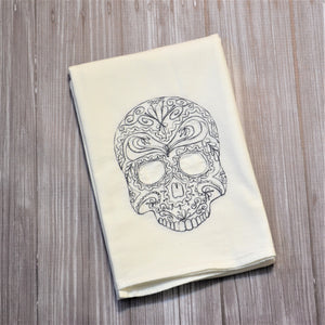 Fall - Lace Skull 30x30 Tea Towel (4)