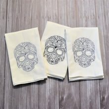 Fall - Lace Skull 30x30 Tea Towel (4)