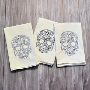 Fall - Lace Skull 30x30 Tea Towel (4)