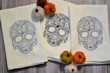 Fall - Lace Skull 30x30 Tea Towel (4)