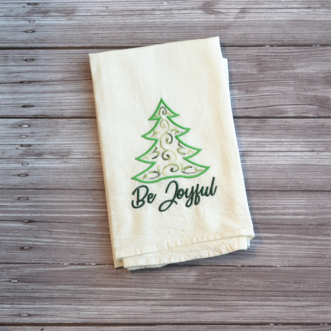 Winter - Be Joyful 30x30 Tea Towel (4)