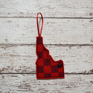 Plaid State Felt Ornament (6)