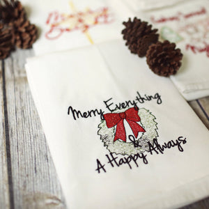 Winter - Merry Everything 30x30 Tea Towel (4)