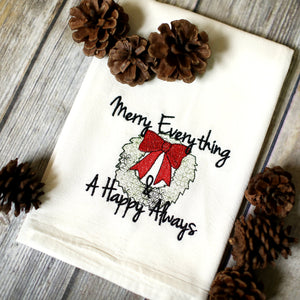 Winter - Merry Everything 30x30 Tea Towel (4)