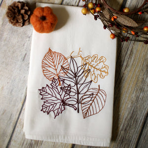 Fall - Autumn Leaves 30x30 Tea Towel (4)