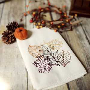 Fall - Autumn Leaves 30x30 Tea Towel (4)