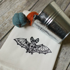 Fall - Lace Bat 30x30 Tea Towel (4)