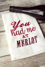 Wine Lovers - Merlot OR Riesling 30x30 Tea Towel (4)