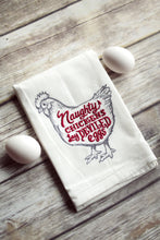 NEW! Funny Chicken - Naughty Chickens 30x30 Tea Towel (4)